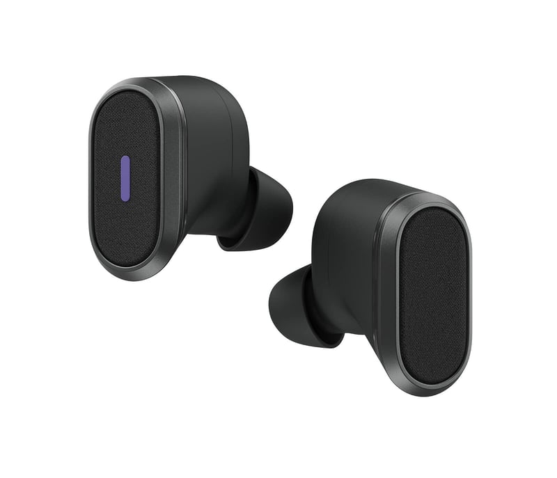 Bezdrôtové slúchadlá Logitech Zone True Wireless Bluetooth, grafitovo sivé, s mikrofónom a potlačením hluku na kancelárske použitie