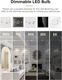 LOHAS GU10 LED Dimmelhető Izzó, Hideg Fehér 6000K, 6W/500lm, 50W Halogén Helyettesítő, 120° Szórási Szög, 5 db-os Csomag 4