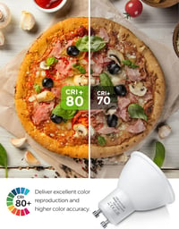 LOHAS GU10 LED Dimmelhető Izzó, Hideg Fehér 6000K, 6W/500lm, 50W Halogén Helyettesítő, 120° Szórási Szög, 5 db-os Csomag 8