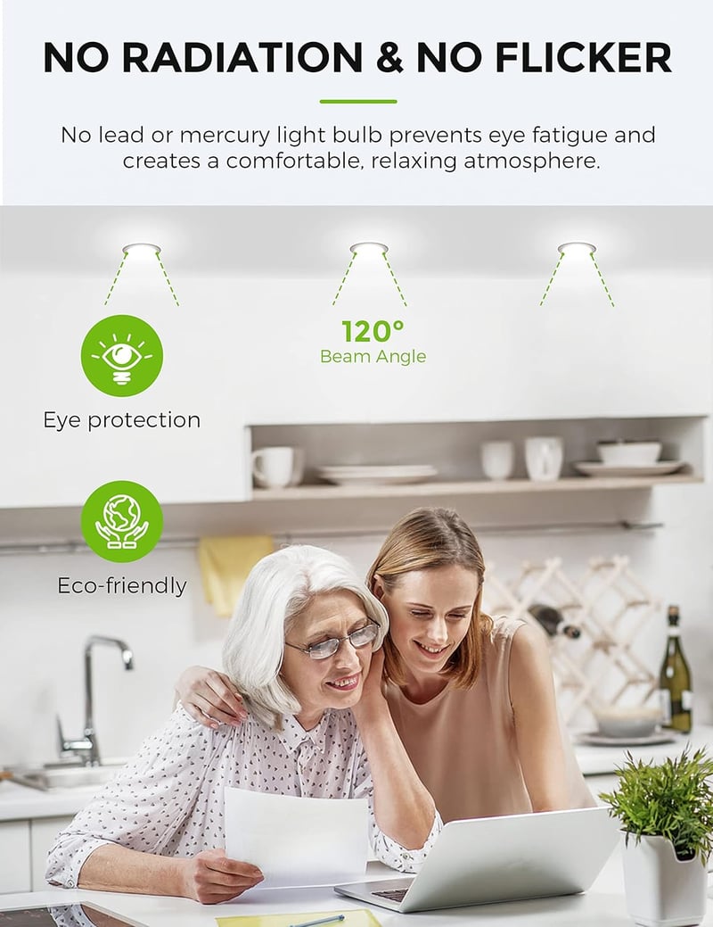 LOHAS GU10 LED Dimmelhető Izzó, Hideg Fehér 6000K, 6W/500lm, 50W Halogén Helyettesítő, 120° Szórási Szög, 5 db-os Csomag