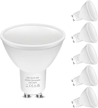 LOHAS GU10 LED Dimmelhető Izzó, Hideg Fehér 6000K, 6W/500lm, 50W Halogén Helyettesítő, 120° Szórási Szög, 5 db-os Csomag 1