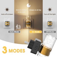 LOHAS-LED Mozgásérzékelős Éjszakai Lámpa 3000K Meleg Fehér Dimmer Funkcióval 3