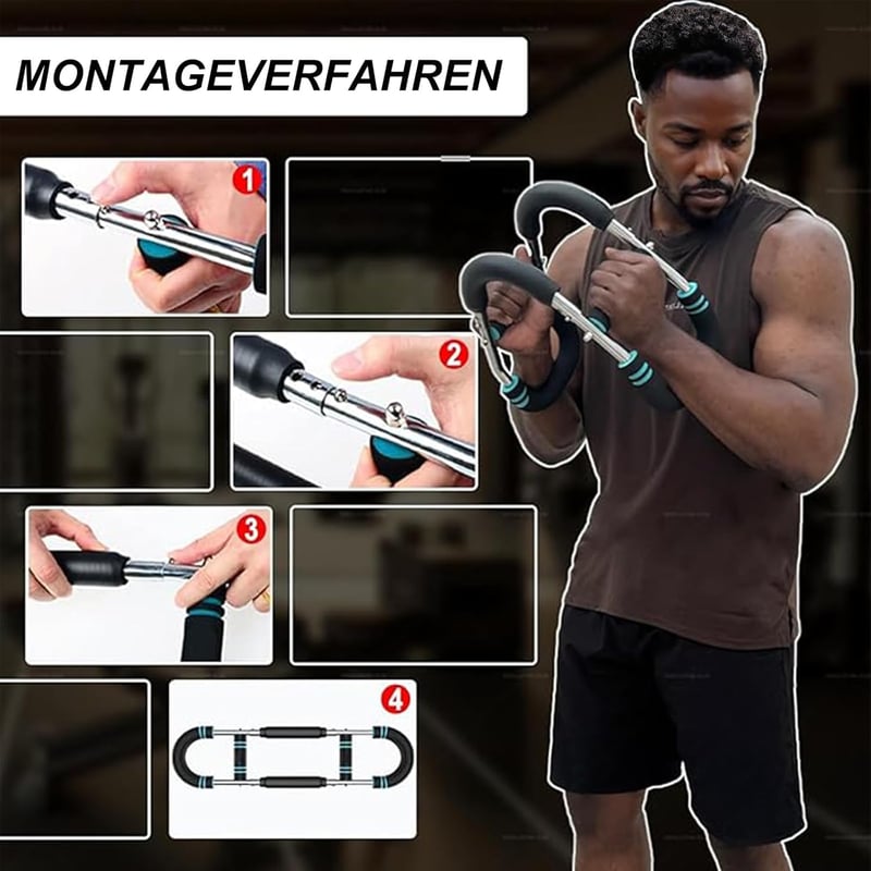 LOITTAINUE Twister Armtrainer állítható mellizom tréner 30-50 kg hordozható