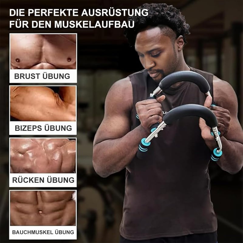 LOITTAINUE Twister Armtrainer állítható mellizom tréner 30-50 kg hordozható