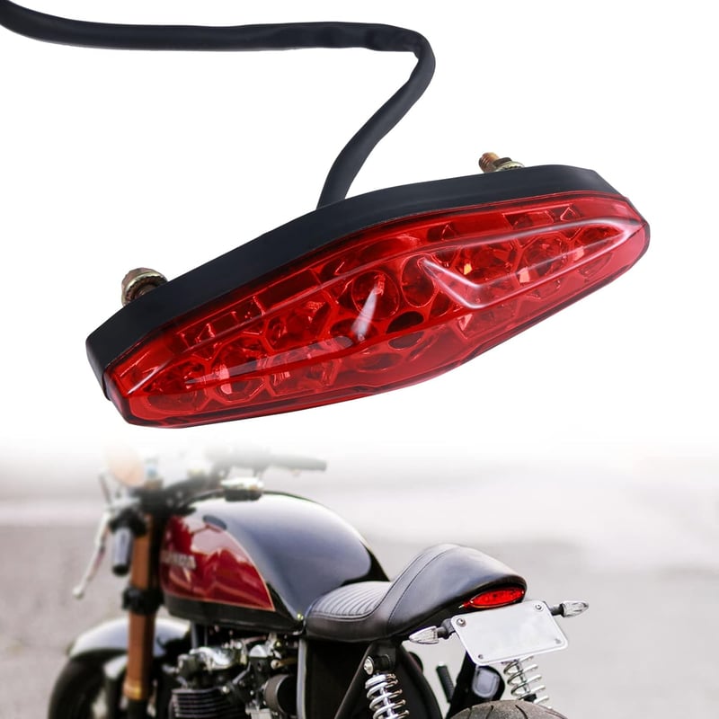 LOKLISUM 12V 15 LED Motoros Féklámpa Univerzális Hátsó Lámpa Motorkerékpárhoz