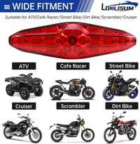 LOKLISUM 12V 15 LED Motoros Féklámpa Univerzális Hátsó Lámpa Motorkerékpárhoz 5