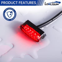 LOKLISUM 12V 6 LED Motorkerékpár Hátsó Lámpa Féklámpa ATV Quad Chopper 2