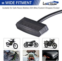 LOKLISUM 12V 6 LED Motorkerékpár Hátsó Lámpa Féklámpa ATV Quad Chopper 6