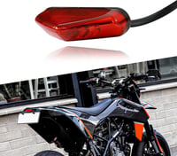LOKLISUM LED Motorkerékpár Hátsó Lámpa 12V 9 LED Féklámpa E-Jóváhagyott 1