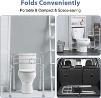 LOLLIDO WC bidet támogatókerete állítható zuhanykarral fürdőszobához 5