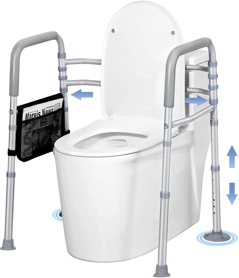 LOLLIDO WC bidet támogatókerete állítható zuhanykarral fürdőszobához