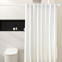 LOLYPOT Rozsdamentes Függönyrúd 85-183 cm Fúrás Nélküli Állítható Teleszkopos 7