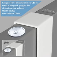 LOLYSIC 8 db fekete ajtófogas kampós ruhafogas beltéri ajtóra kabát törölköző táska sapka kampó 4