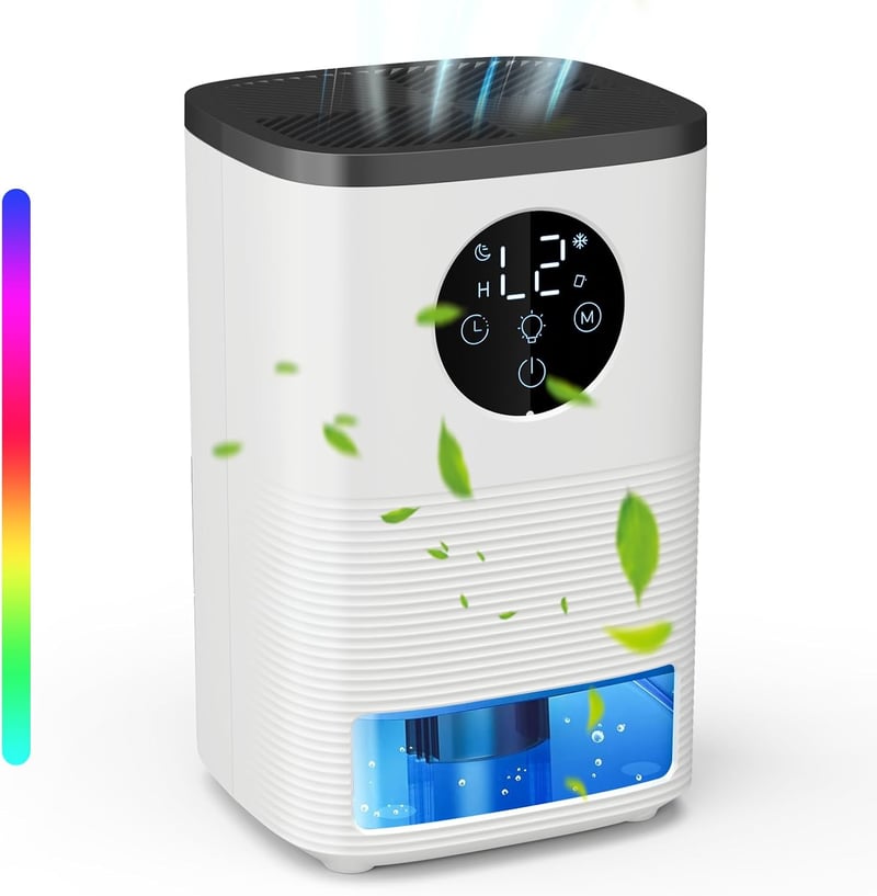 Lomffy 1400ml Hordozható Páramentesítő Automatikus Leállítással és Alvási Móddal