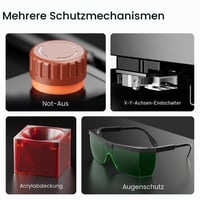 Gravator Laser Longer Ray5 Mini, Mașină de Gravat CNC Compactă, cu WLAN și Funcție de Oprire de Urgență, 2,5 W, pentru Lemn, Metal, Acril și Piele, Suprafață de Lucru 140x130 mm 4