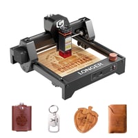 Gravator Laser Longer Ray5 Mini, Mașină de Gravat CNC Compactă, cu WLAN și Funcție de Oprire de Urgență, 2,5 W, pentru Lemn, Metal, Acril și Piele, Suprafață de Lucru 140x130 mm 1