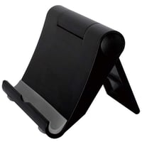 Suport de telefon pentru birou Longivia negru, rotativ la 360°, pliabil, stativ reglabil pentru smartphone-uri iPhone și Android 1