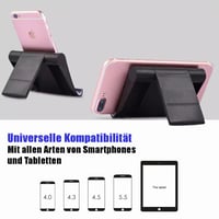 Suport de telefon pentru birou Longivia negru, rotativ la 360°, pliabil, stativ reglabil pentru smartphone-uri iPhone și Android 2