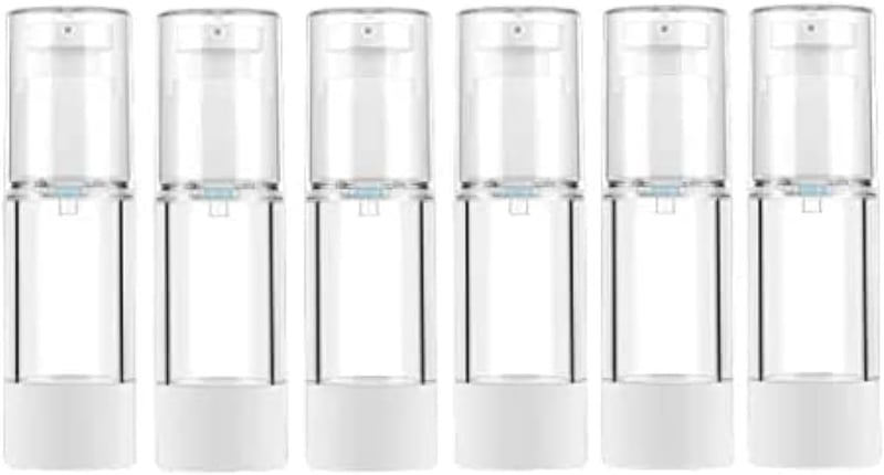 LONGWAY 6x30ml Airless Pump Dispenser Utazó Kozmetikai Palack Krém Adagoló