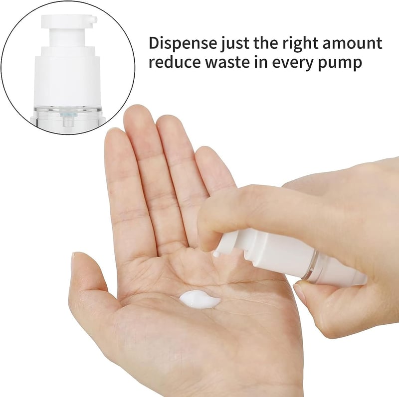 LONGWAY 6x30ml Airless Pump Dispenser Utazó Kozmetikai Palack Krém Adagoló