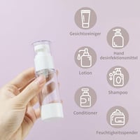 LONGWAY 6x30ml Airless Pump Dispenser Utazó Kozmetikai Palack Krém Adagoló 3