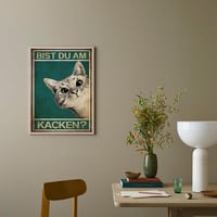 LongZYU Macska WC Dekoráció Vintage Plakát 32x23 cm Fürdőszoba Falképe 8