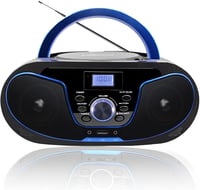 LONPOO Hordozható CD Lejátszó Bluetooth Rádió USB Stereo Boombox 1