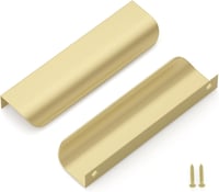 LONTAN 10 db Rejtett Alumínium Fogantyú 128 mm Arany - Konyhabútor, Fiók, Szekrény 1