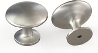 LONTAN 10 db rozsdamentes acél bútor gomb, ezüst konyhai fogantyú szett - 10, Silver 1