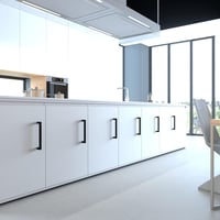 LONTAN Set 2 mânere pentru mobilă de bucătărie, negru, 256 mm, oțel inoxidabil, mâner ușă 6