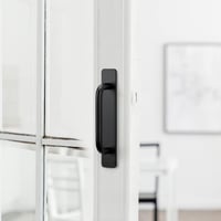 LONTAN 2db Öntapadós Balkoniajtó Fogantyú, Fekete Alumínium Bútor Fogantyú 148mm 6
