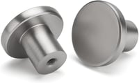 LONTAN 4 darabos rozsdamentes acél bútor gomb szett, ezüst fiók fogantyú - 4, Brushed Nickel 1