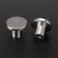 LONTAN 4 darabos rozsdamentes acél bútor gomb szett, ezüst fiók fogantyú - 4, Brushed Nickel 4