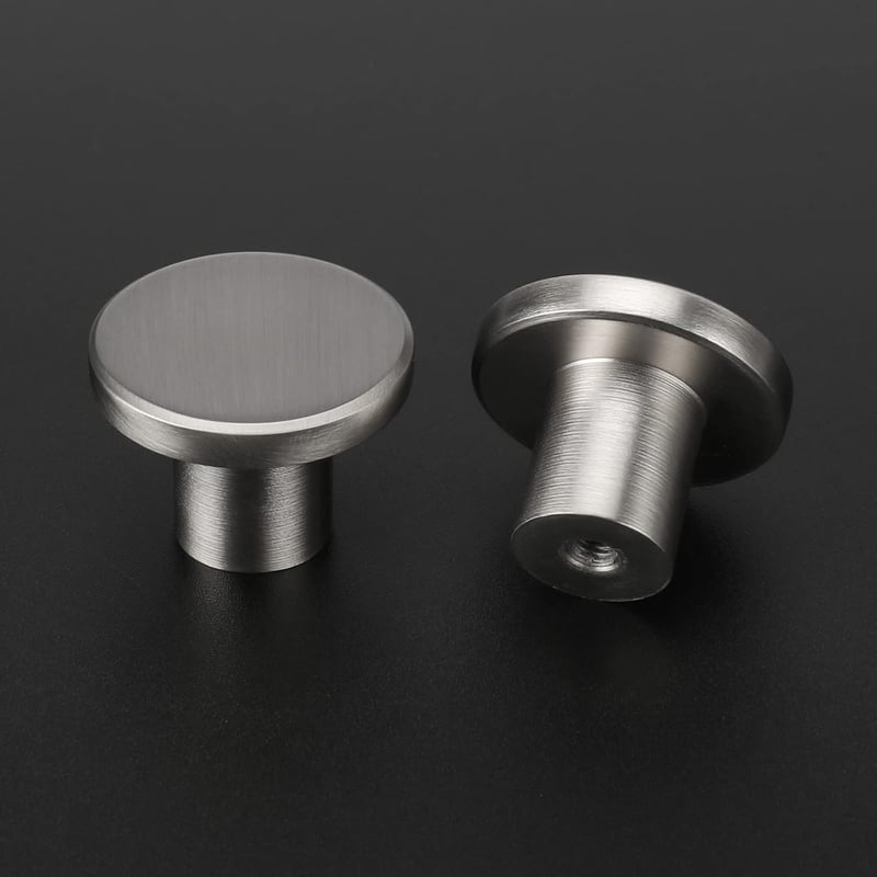 LONTAN 4 darabos rozsdamentes acél bútor gomb szett, ezüst fiók fogantyú - 4, Brushed Nickel