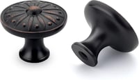 LONTAN 4 darabos vintage szekrénygomb olajozott bronz bútor fogantyú - 4, Black 1