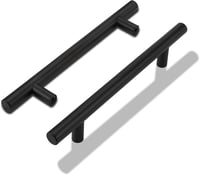 LONTAN 64mm Fekete Bútor Fogantyú Rozsdamentes Acél Konyha Fürdőszoba 10db - BA: 160mm, 10 1