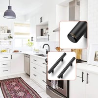 LONTAN 64mm Fekete Bútor Fogantyú Rozsdamentes Acél Konyha Fürdőszoba 10db - BA: 160mm, 10 5