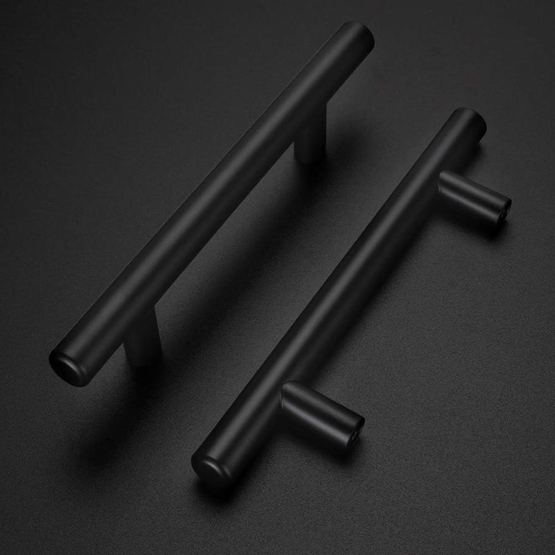 LONTAN 64mm Fekete Bútor Fogantyú Rozsdamentes Acél Konyha Fürdőszoba 10db - BA: 160mm, 10