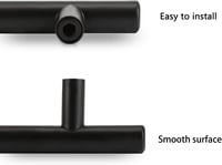 LONTAN 64mm Fekete Bútor Fogantyú Rozsdamentes Acél Konyha Fürdőszoba 10db - BA: 160mm, 10 3