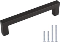 LONTAN LSJ12BK Bútor Fogantyú 128mm Lyukközzel Fekete Fiók Fogantyú Sín Fogantyú - Hole spacing: 12.8 cm, 10 1
