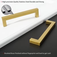 LONTAN LSJ12GD 6 darab arany bútor fogantyú 76 mm sínfogantyú fiók - Hole spacing: 12.8 cm, 6 3