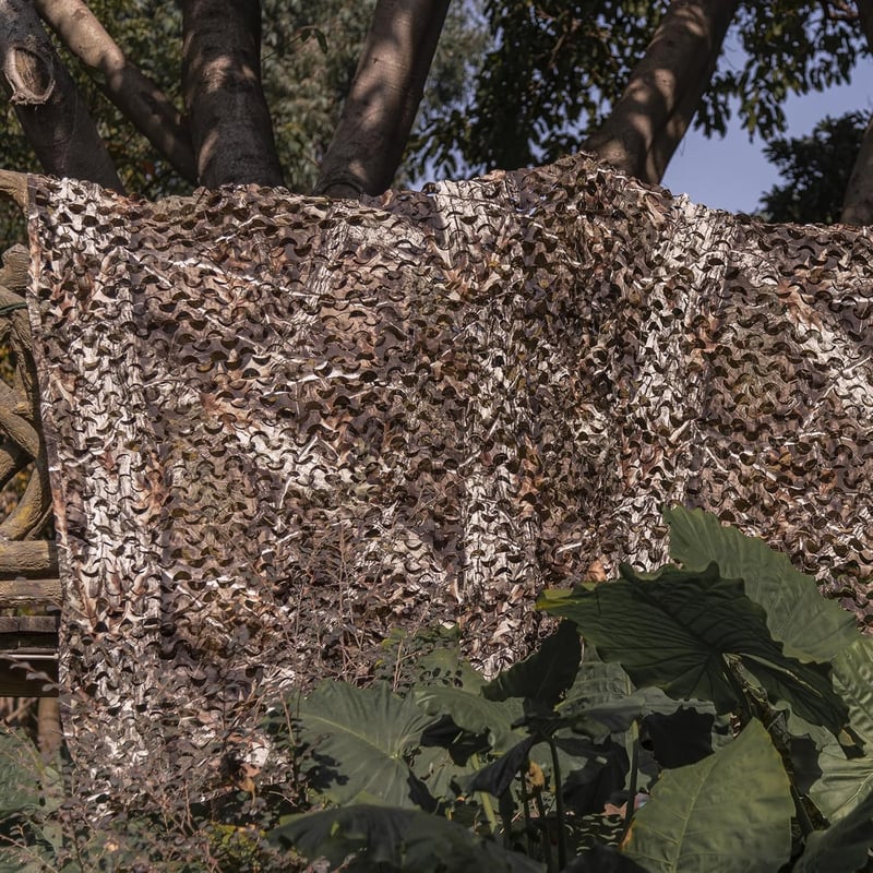 LOOGU Kamuflázs Háló 5x5m Napvédelem Kert Camping Parti Dekoráció Többféle Méret Szín