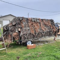 LOOGU Kamuflázs Háló 5x5m Napvédelem Kert Camping Parti Dekoráció Többféle Méret Szín 3