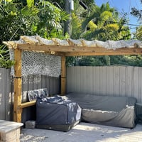 LOOGU Kamuflázs Háló Erősített Napvédelemmel, Vadászat és Kert Takarásához - 4x5m, White 4