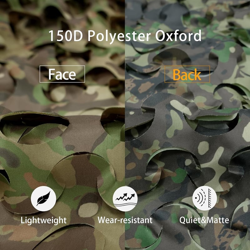 LOOGU terepszínű álcázó háló napernyőhöz kempingezéshez vadászathoz
