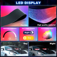 Looklight LED „diabolské oči” pre nákladné autá a osobné automobily, programovateľné, s Bluetooth a diaľkovým ovládaním, 12x59,5 cm, 2 ks 3