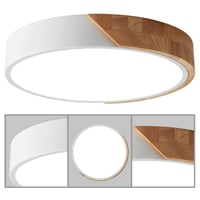 looluuloo LED Mennyezeti Lámpa Távirányítóval, 30W 3000lm, Kerek, Ultra Vékony, Dimmelhető, 3000-6000K, Fehér, 40 cm, Nappali Hálószoba Konyha Iroda 4