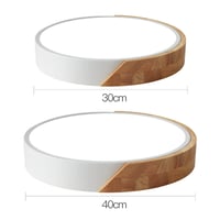 looluuloo LED Mennyezeti Lámpa Távirányítóval, 30W 3000lm, Kerek, Ultra Vékony, Dimmelhető, 3000-6000K, Fehér, 40 cm, Nappali Hálószoba Konyha Iroda 6
