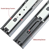 LOOTICH 300mm Golyós Fiók Vezetők Teljes Kihúzás Push-to-Open Pár 4