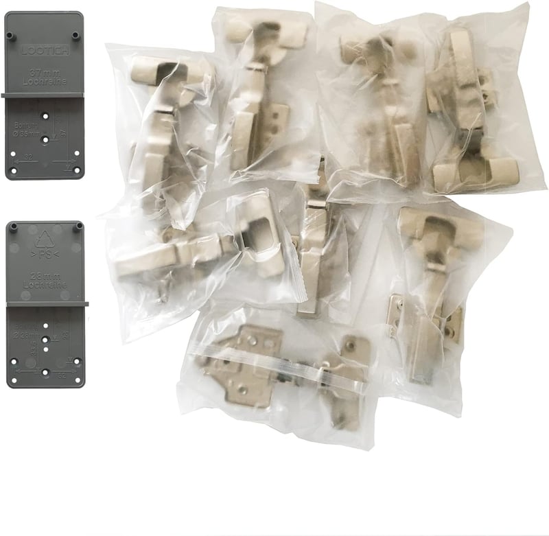 LOOTICH 35mm Sarokzáró Soft Close Hidraulikus Ajtópánt Bútor Szekrény 8db
